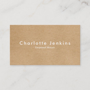 Minimalist Kraft Modern Appointment Card