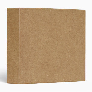 Minimalist Kraft Paper Texture Neutral Rustic 3 Ring Binder