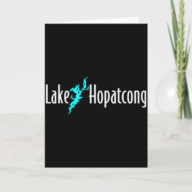 Minimalist Lake Hopatcong - New Jersey  Card (Front)