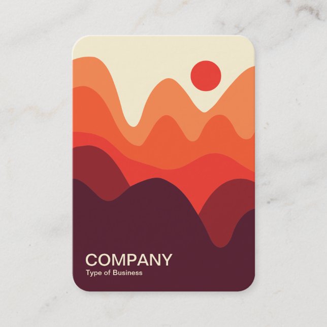 Minimalist Landscape 191021(01) Vertical Business Card (Front)