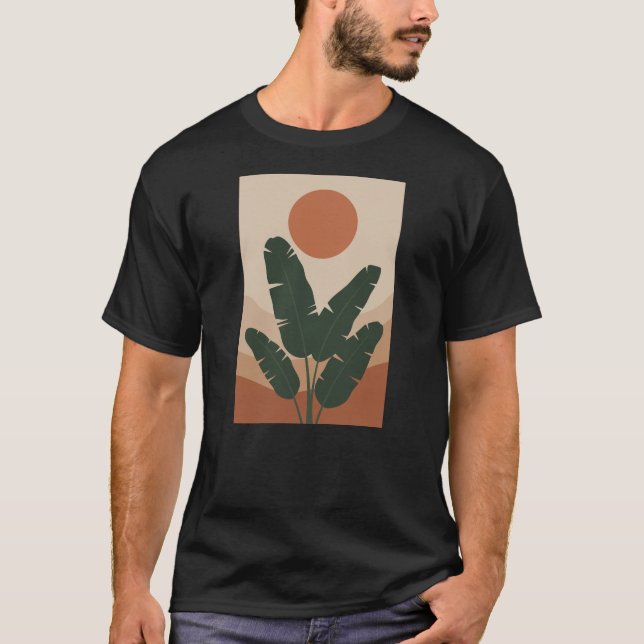 Minimalist Landscape Sunset  T-Shirt (Front)