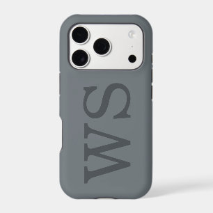 Minimalist Large Monogram Initial Quiet Luxury iPhone 17 Pro Case
