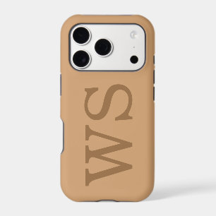 Minimalist Large Monogram Initial Quiet Luxury iPhone 17 Pro Case
