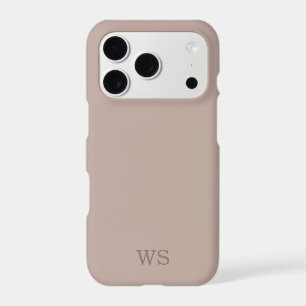 Minimalist Large Monogram Initial Quiet Luxury iPhone 17 Pro Case