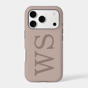Minimalist Large Monogram Initial Quiet Luxury iPhone 17 Pro Case