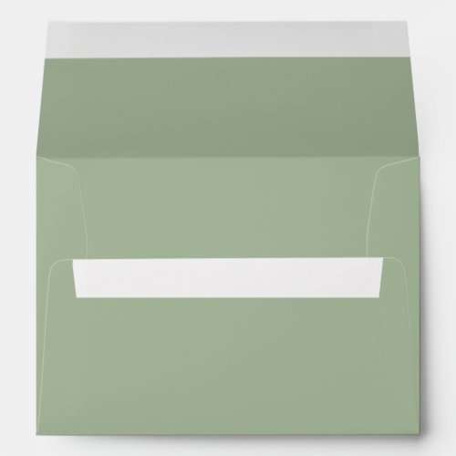 Minimalist Laurel green solid plain elegant Envelope
