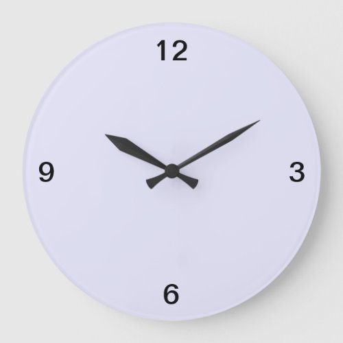 Minimalist Lavender Large Clock