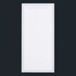 Minimalist Lavender Purple Monogram Name Magnetic Notepad<br><div class="desc">Create your own personalized notepad with monogram name in elegant typography with lavender purple line border design.</div>