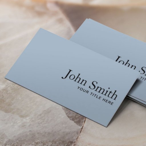 Customizable Minimalist Lawyer Attorney Plain Dusty Blue Business Card
