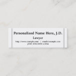 [ Thumbnail: Minimalist Lawyer Business Card ]