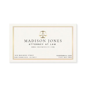 Minimalist Lawyer Professional Business Card