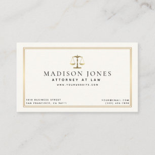 Minimalist Lawyer Professional Business Card