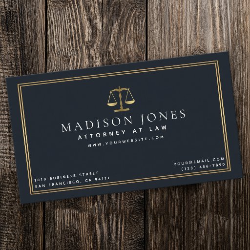 Customizable Minimalist Lawyer Professional Business Card