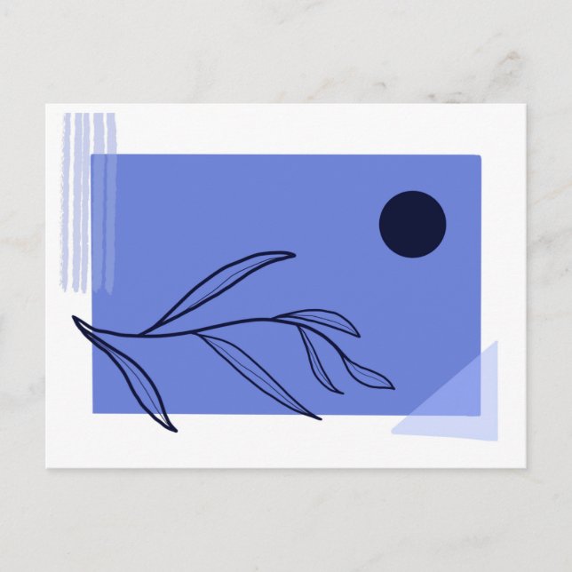 Minimalist leaf postcard (Front)