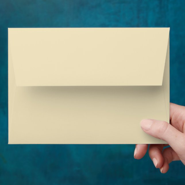 Minimalist Lemon Meringue Invitation Matching  Envelope (Hand)