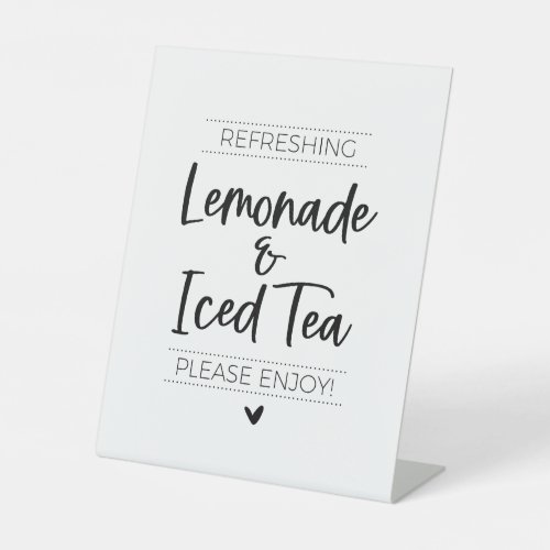 Minimalist Lemonade and Iced Tea Cold Drink Sign
