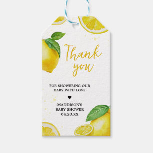 Minimalist Lemonade Baby Shower Favor Tags