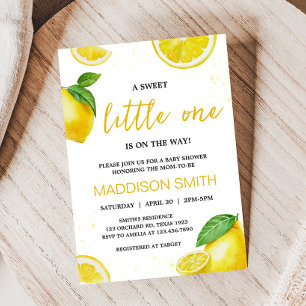 Minimalist Lemonade Baby Shower Invitation
