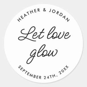 Candle Wedding Stickers & Labels | Print Custom Stickers | Zazzle