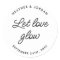 Minimalist Let Love Glow Wedding Candle Favor