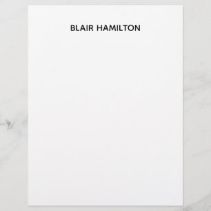 Minimalist Letterhead