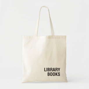 Minimalist Library Book Tote Bag