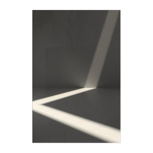 Minimalist Light and Shadow Abstract Photography Acrylic Print