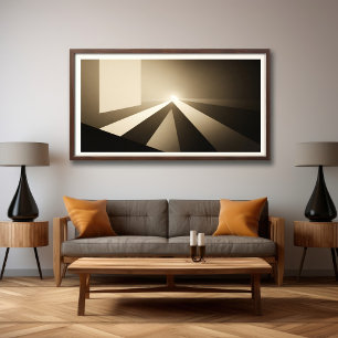 Minimalist Light and Shadow Canvas Print