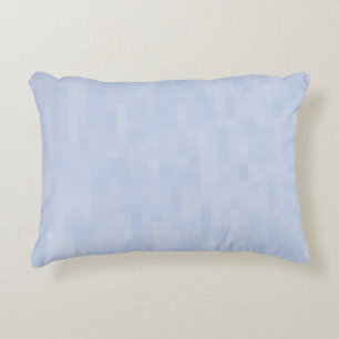 Minimalist light blue abstract modern pattern accent pillow