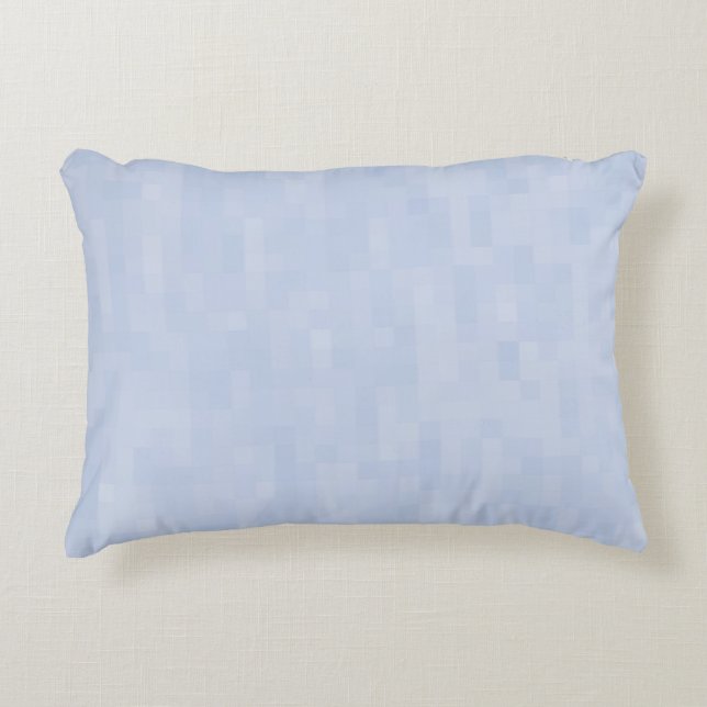 Minimalist light blue abstract modern pattern accent pillow (Front)