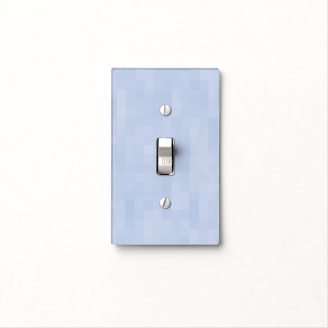 Minimalist light blue abstract modern pattern switch cover (In Situ)