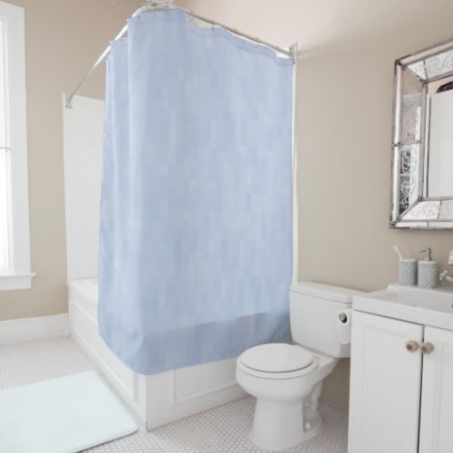Minimalist light blue abstract pattern elegant shower curtain