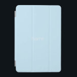 Minimalist light blue custom name monogram iPad mini cover<br><div class="desc">Elegant minimalist modern light blue custom name monogram initials iPad mini Cover</div>
