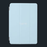 Minimalist light blue custom name monogram iPad mini cover<br><div class="desc">Elegant minimalist modern light blue custom name monogram initials iPad mini Cover</div>