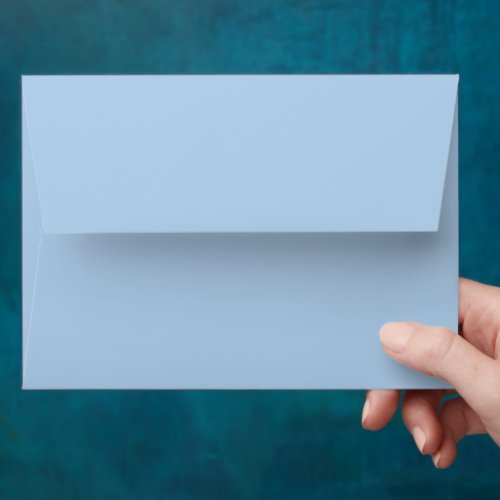 Minimalist Light Blue Matching Wedding Invitation  Envelope