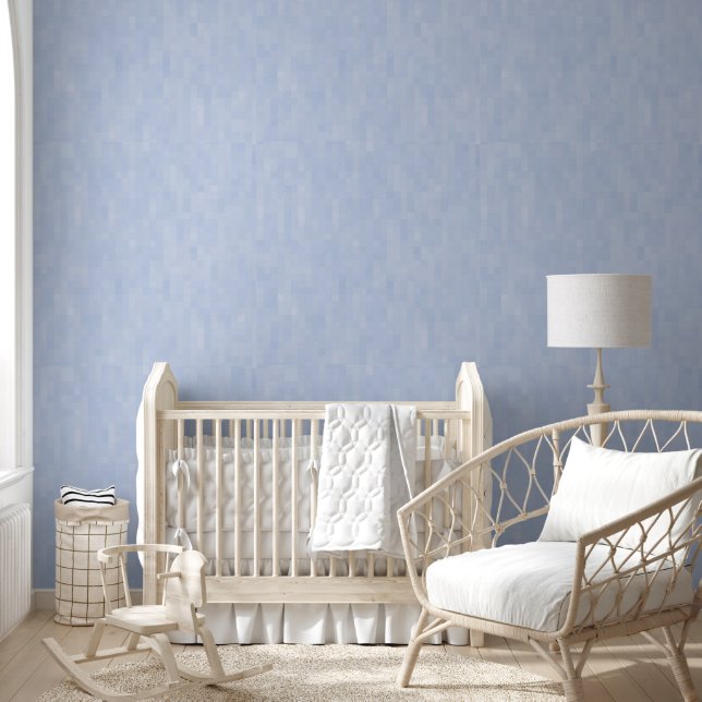 Minimalist light blue modern abstract pattern wallpaper  (Kids)