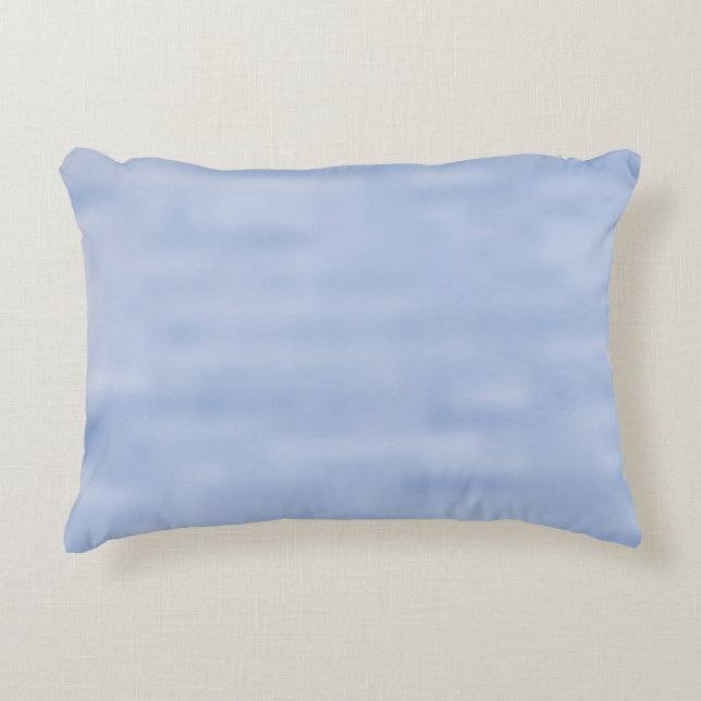 Minimalist light blue sky abstract pattern cute accent pillow (Front)