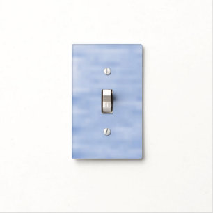 Minimalist light blue sky abstract pattern cute light switch cover
