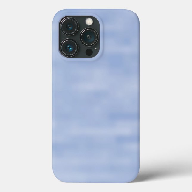 Minimalist light blue white sky abstract pattern Case-Mate iPhone case (Back)
