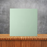 Minimalist Light Celadon Green Plain Solid Color  Ceramic Tile<br><div class="desc">Minimalist Light Celadon Green Plain Solid Color</div>