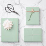 Minimalist Light Celadon Green Plain Solid Color W Wrapping Paper Sheets<br><div class="desc">Minimalist Light Celadon Green Plain Solid Color</div>