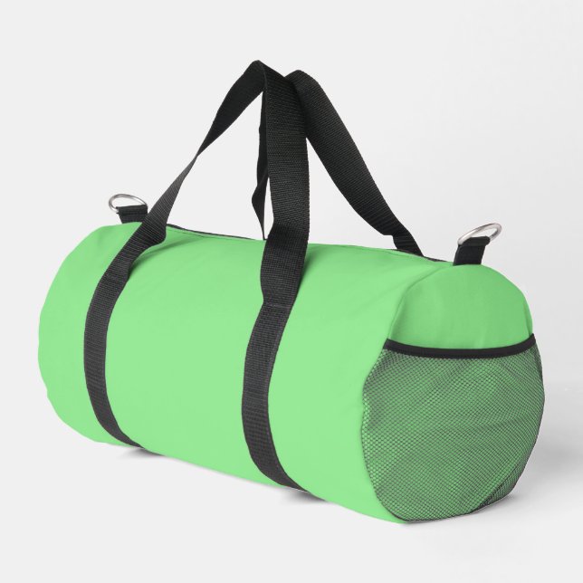 Minimalist Light Green Duffle – Max Storage Bag (Right Corner)