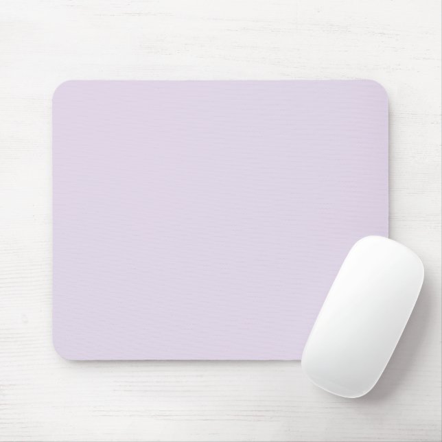 Minimalist light lilac lavender plain elegant mouse pad (With Mouse)