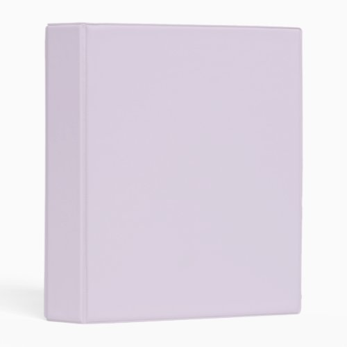 Minimalist light lilac lavender solid plain simple mini binder