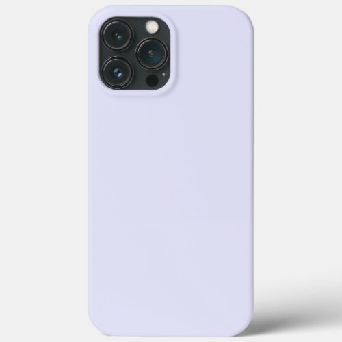 Minimalist Light Lilac Purple Plain Solid Color  iPhone 13 Pro Max Case