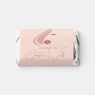 Minimalist Light Peach Pink Makeup Artist Girly Hershey's Miniatures