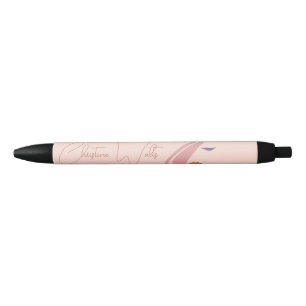 Minimalist Light Peach Pink Makeup Artist Girly Pen
