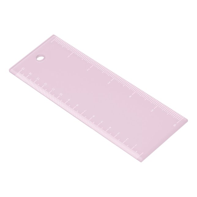 Minimalist light pink solid modern girly chic ruler (Angled)