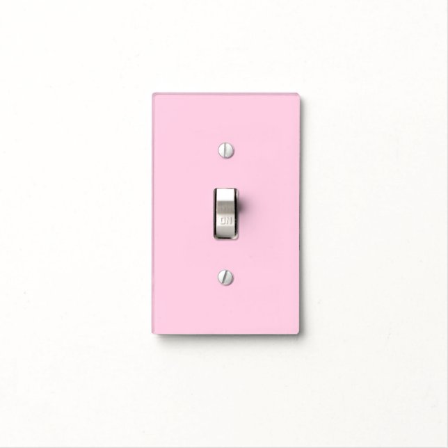 Minimalist light pink solid plain elegant girly switch cover (In Situ)