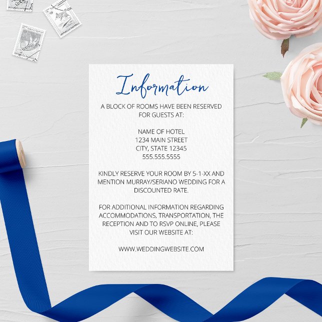 Minimalist Lighthouse Wedding Enclosure Card (Creator Uploaded)